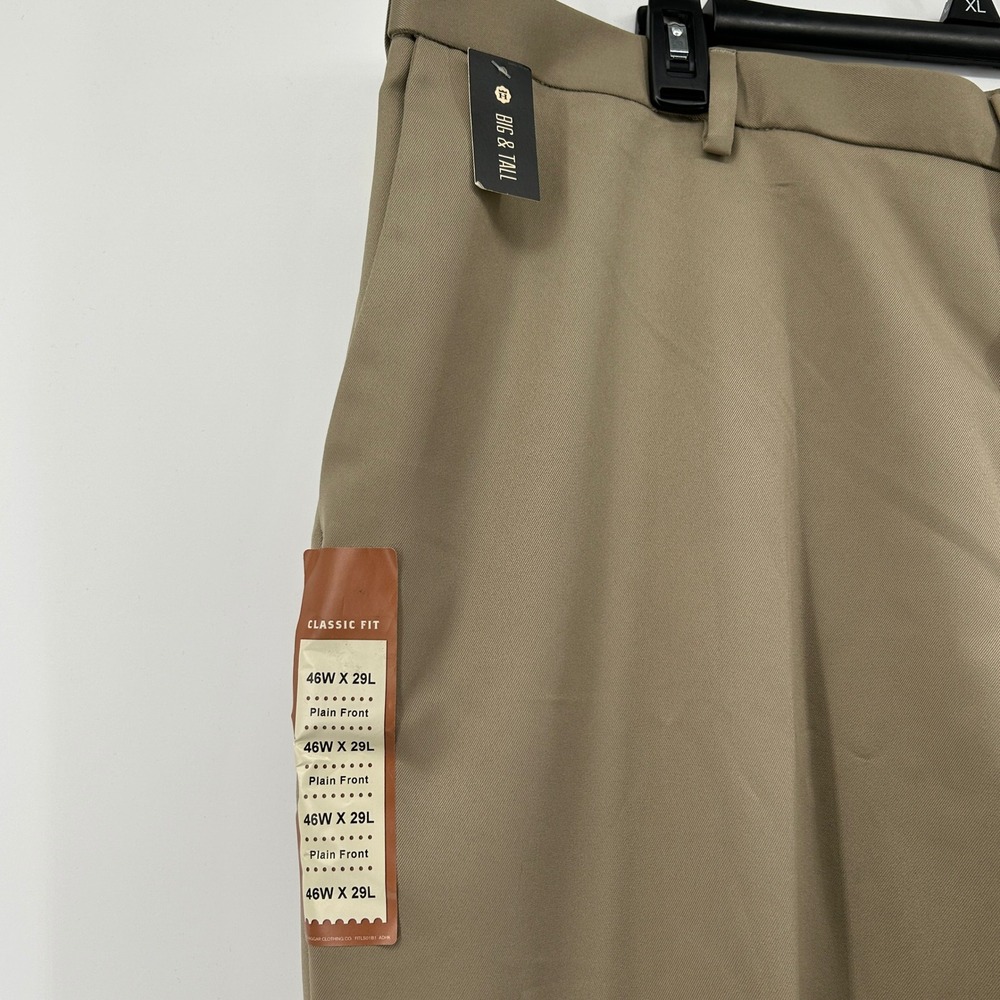 BUNDLE Haggar Cool 18 Performance Mens Navy Blue Tan Dress Pants 46x29 NWT Work - Picture 14 of 16